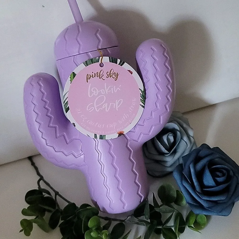Pink Sky Purple Cactus Cup